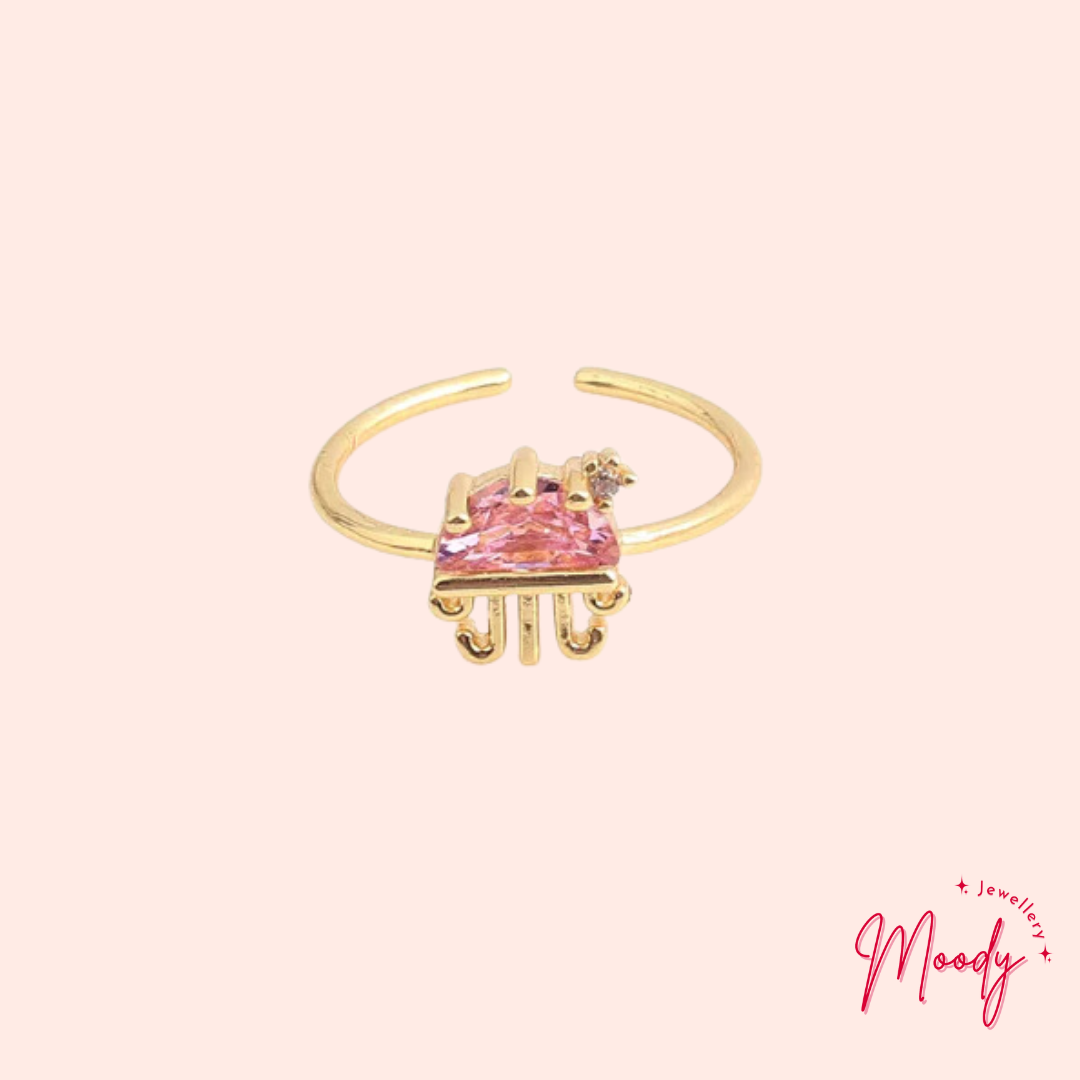Whimsy Jellyfish Open Ring