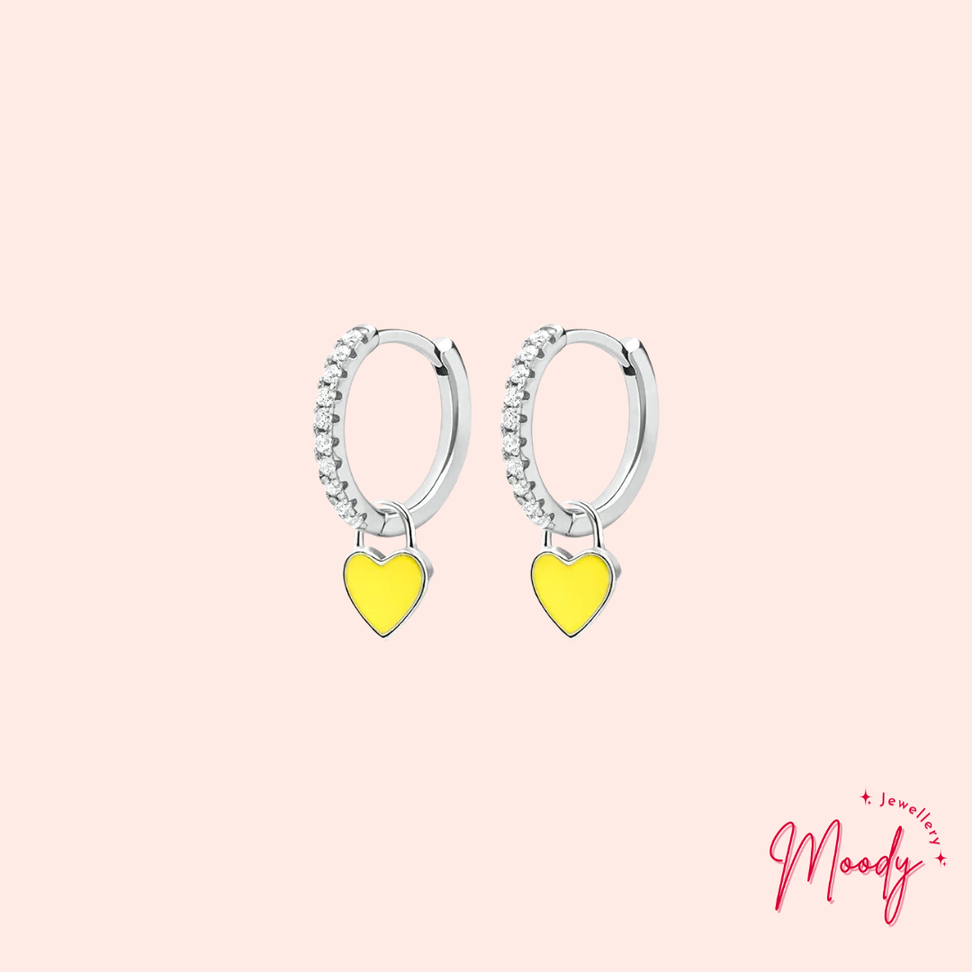 Love Heart Huggie Earrings