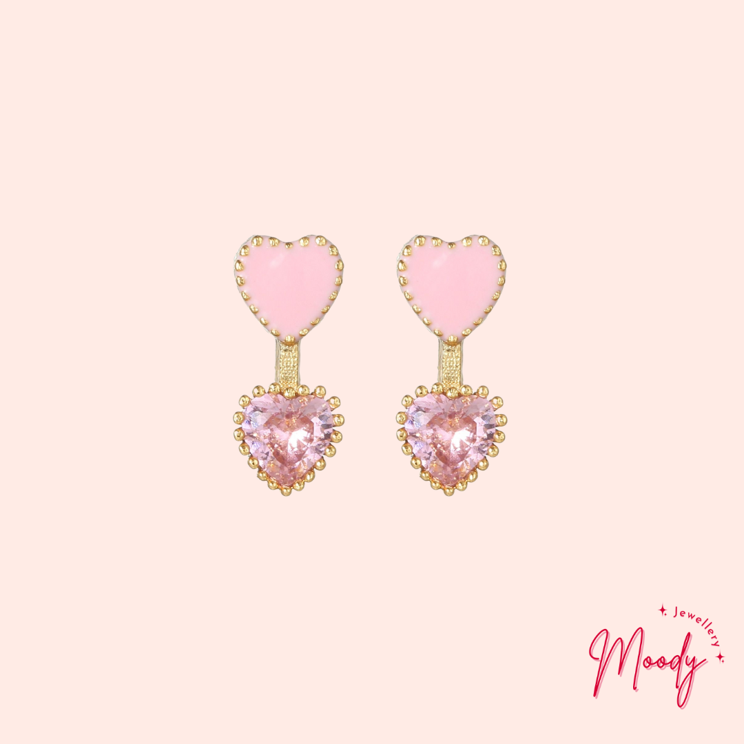 Golden Hearts Earrings
