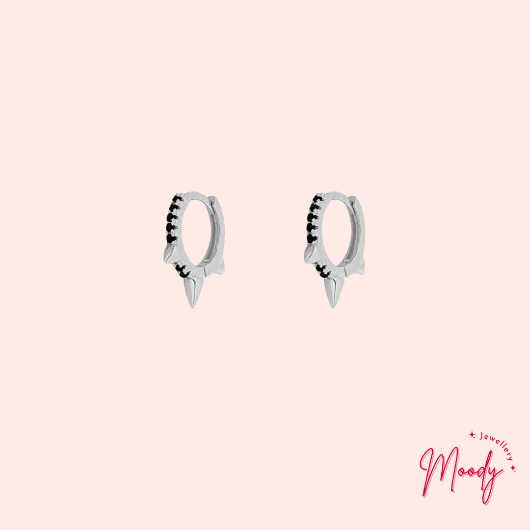 Midnight Huggie Earrings