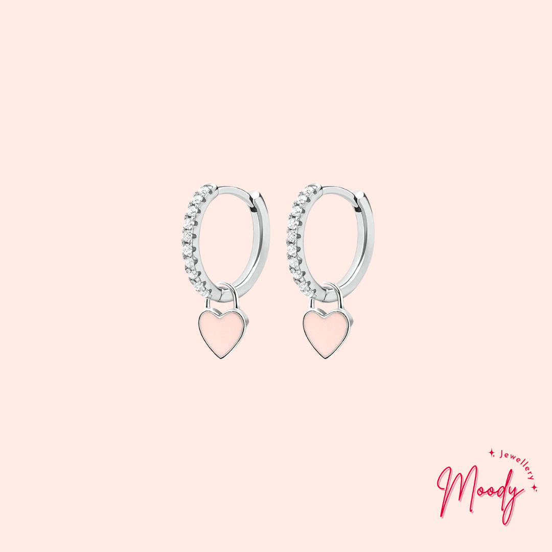 Love Heart Huggie Earrings