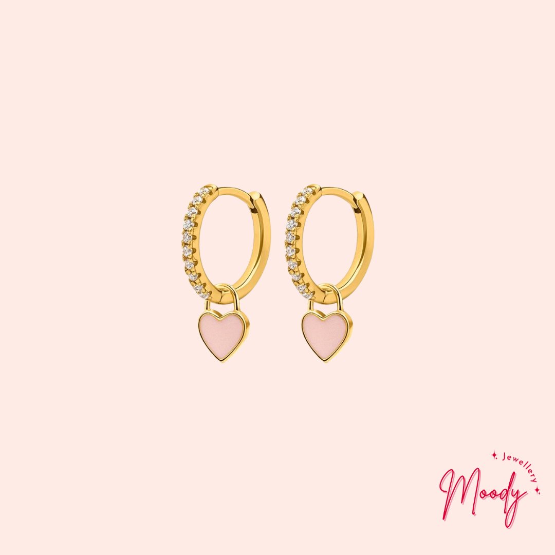 Love Heart Huggie Earrings