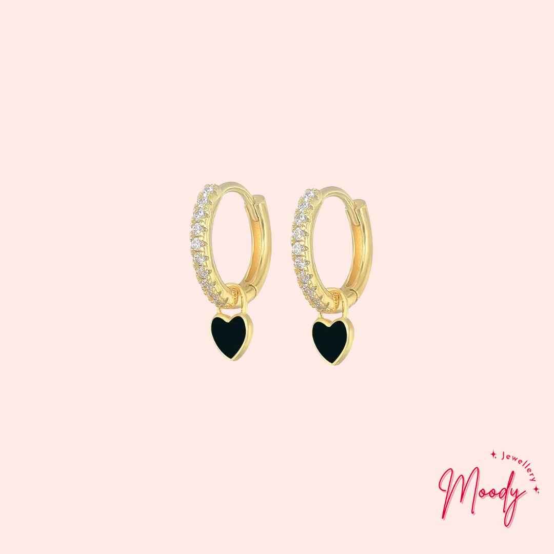 Love Heart Huggie Earrings