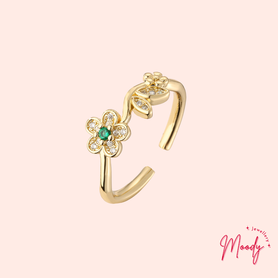 Botanical Delight Open Ring