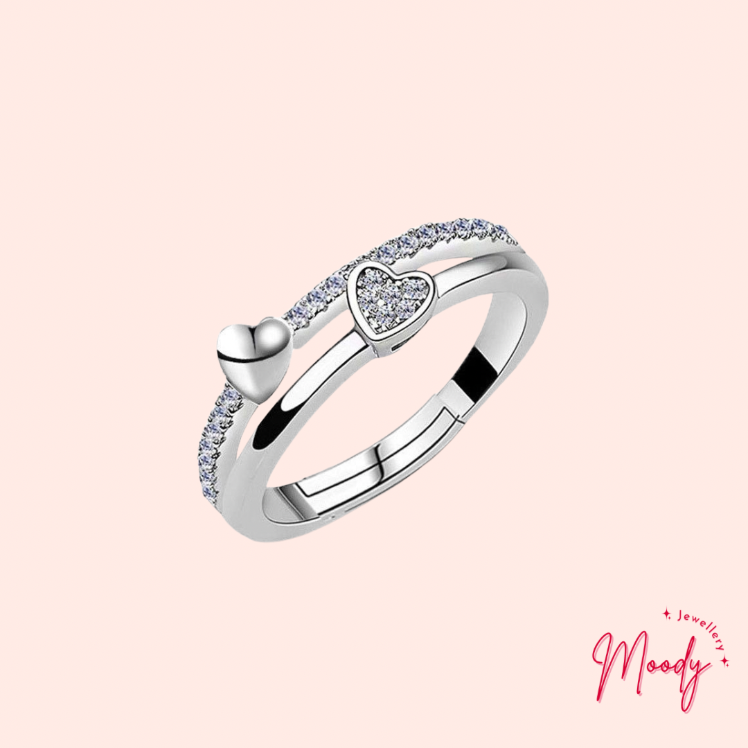 HeartDazzle Open Ring