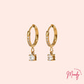 Soft Square Huggie Earrings