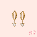Heart Huggie Earrings