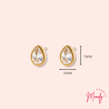 Teardrop Stud Earrings