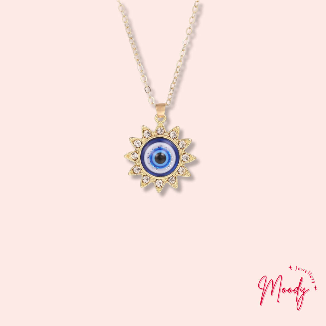 Sparkling Evil Eye Necklace