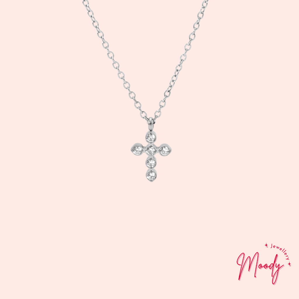 Divine Crystal Cross Necklace