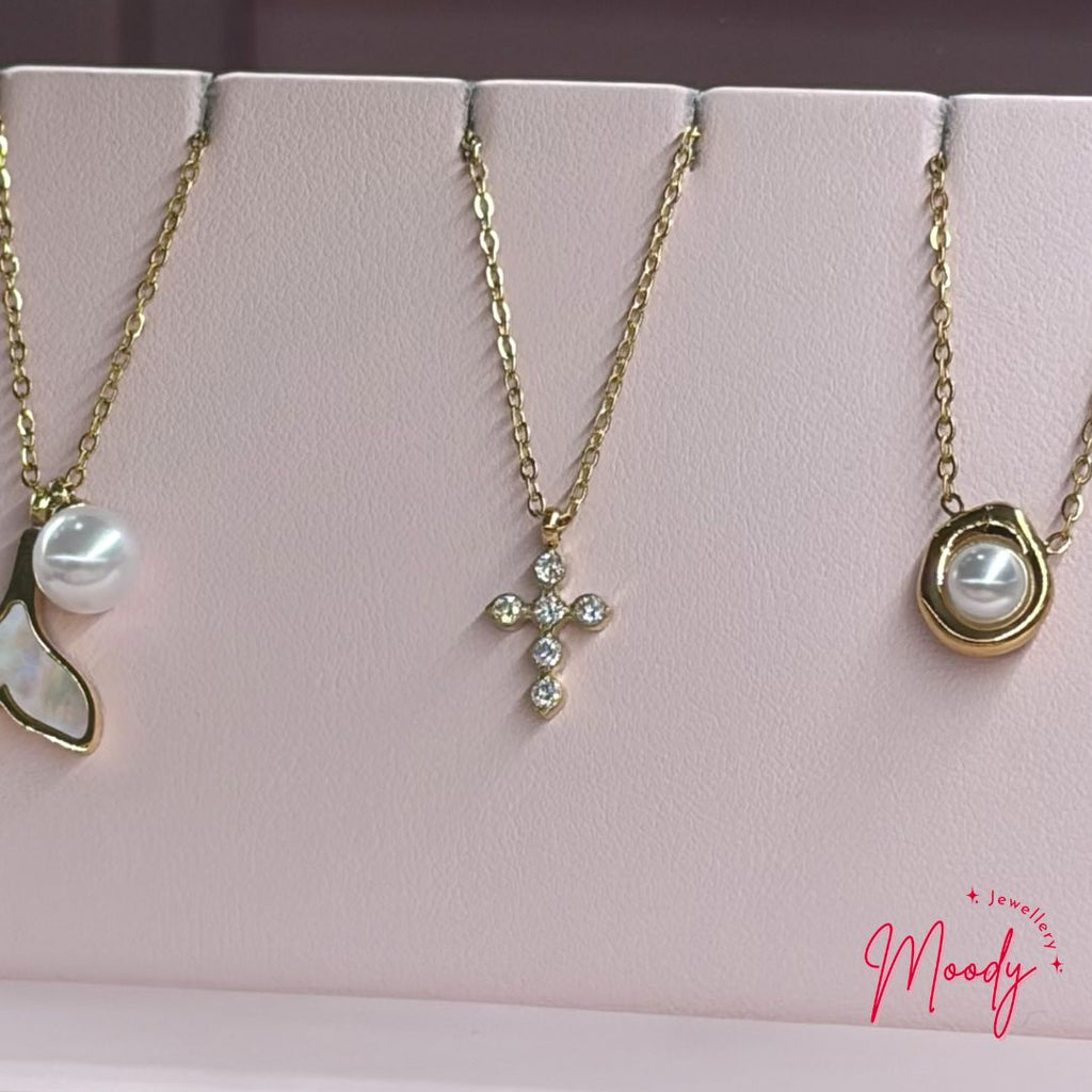 Divine Crystal Cross Necklace