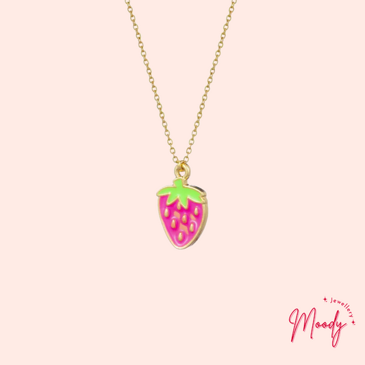 Adorbs Strawberry Charm Necklace