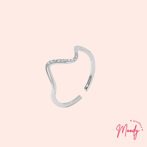 Aura Wave Open Ring