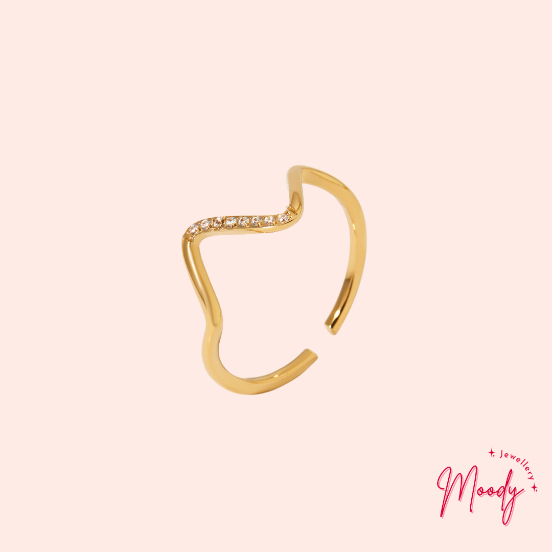Aura Wave Open Ring